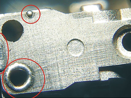 <a href='http://m.cswenhua9.cn/product/3.htm' class='text_a'>模具激光焊機(jī)</a>修復(fù)模具效果